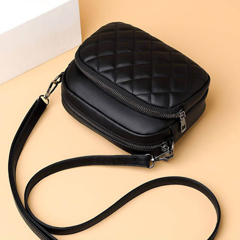 Bolsa Transversal Feminina Modelo Elegant Beauty Preto