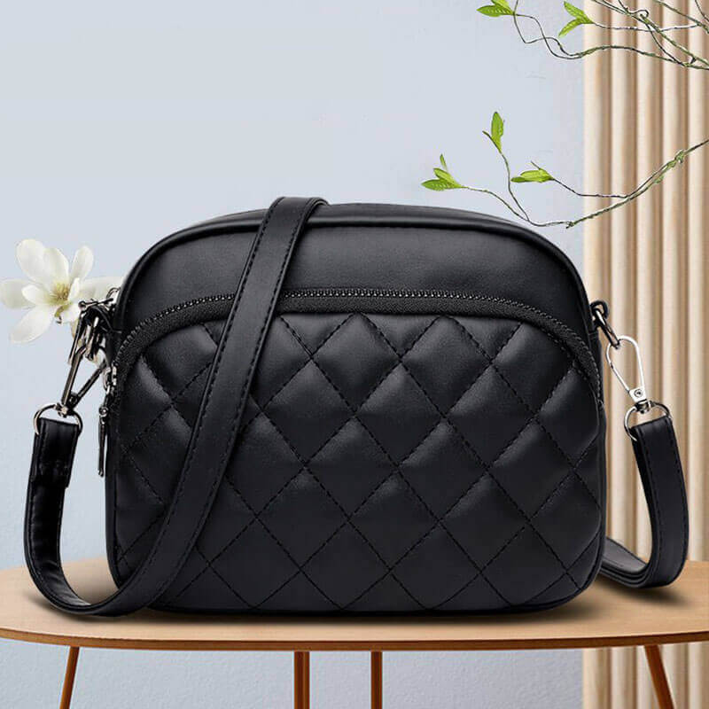 Bolsa Transversal Feminina Modelo Elegant Beauty Preto