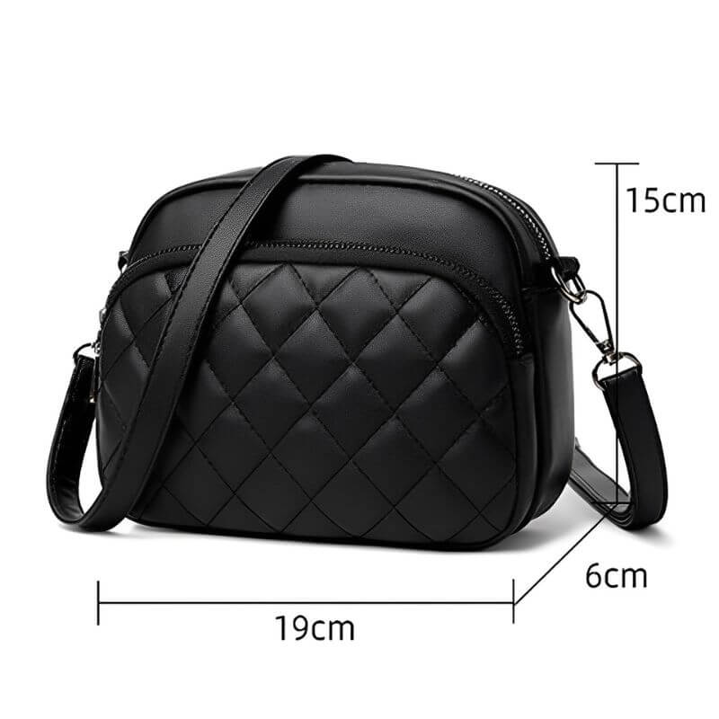 Bolsa Transversal Feminina Modelo Elegant Beauty Preto