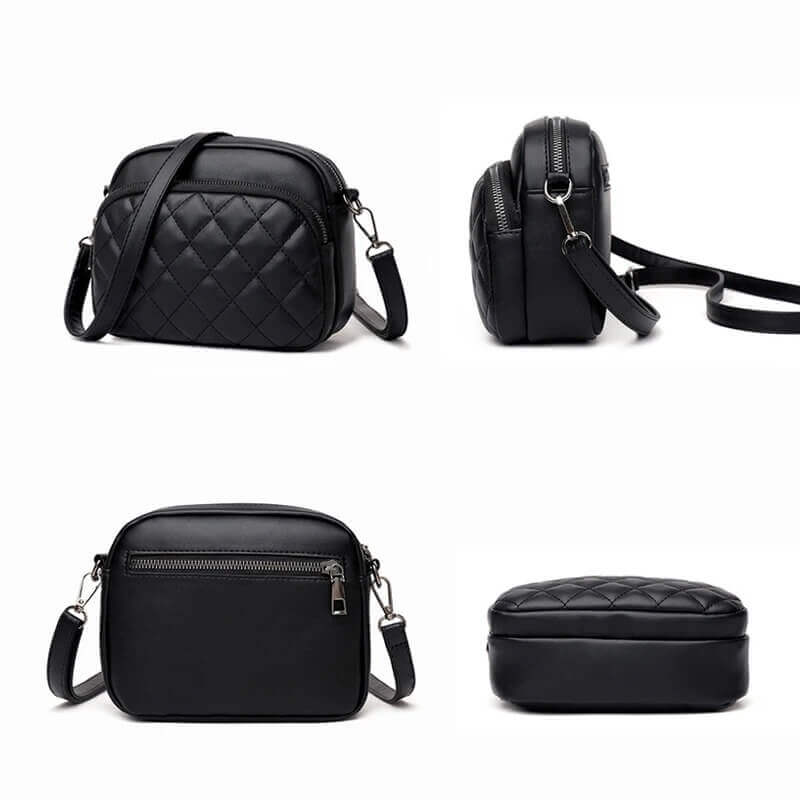 Bolsa Transversal Feminina Modelo Elegant Beauty Preto