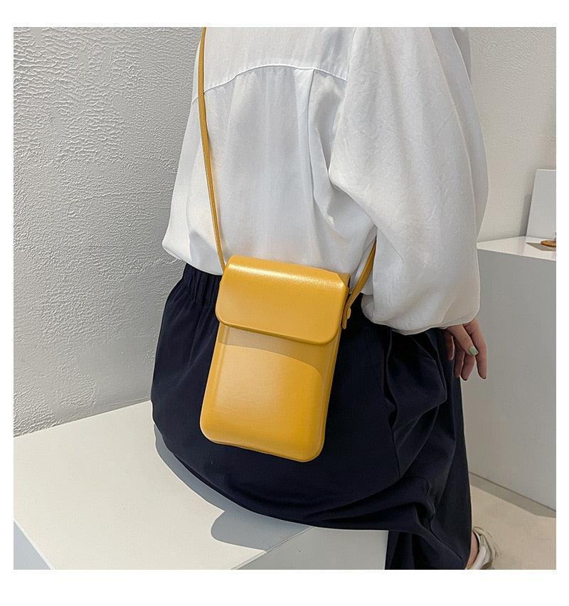 Bolsa Porta Celular Transversal Feminina Couro