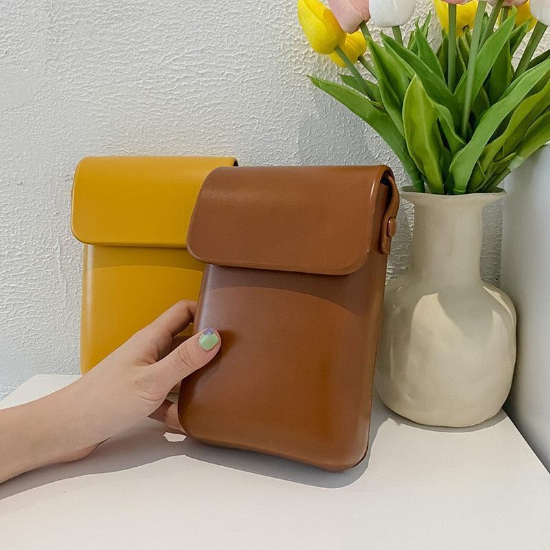 Bolsa Porta Celular Transversal Feminina Couro