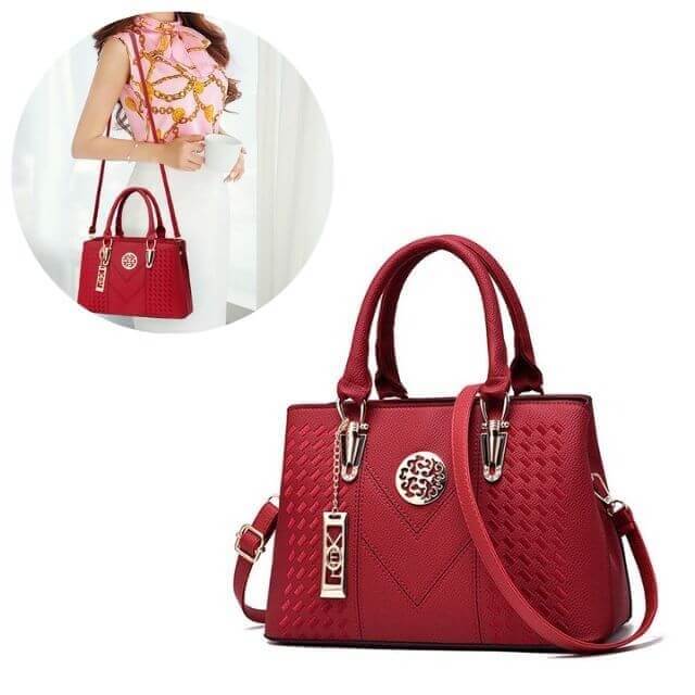 Bolsa Transversal Feminina Modelo Fashion Queen Vermelho